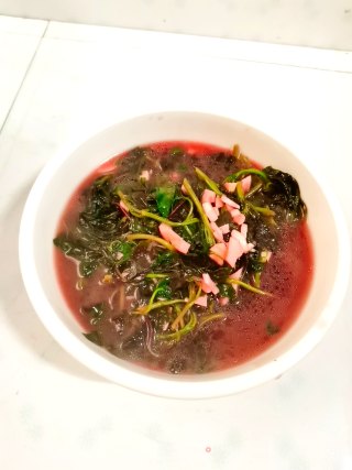 蒜末苋菜汤的做法步骤：10