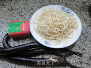 佐餐盐方茄子焖面的做法步骤：1