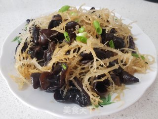 石花菜拌木耳的做法步骤：8