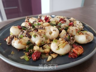 爆炒墨鱼仔的做法步骤：8