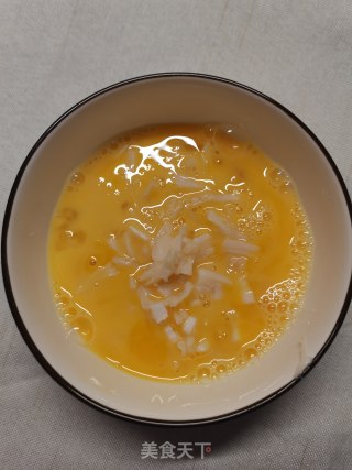 干贝炒鸡蛋的做法步骤：2