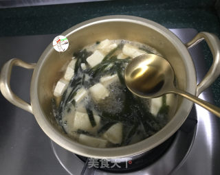豆腐海带味噌汤的做法步骤：9