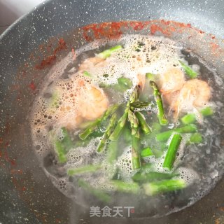 芦笋豌豆鲜虾沙拉的做法步骤：9