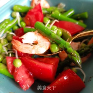 芦笋豌豆鲜虾沙拉的做法步骤：20