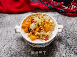 芒果荔枝麦片酸奶碗的做法步骤：9