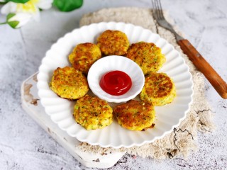 蔬菜真鳕鱼饼的做法步骤：8