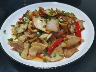 杏鲍菇炒肉的做法步骤：9