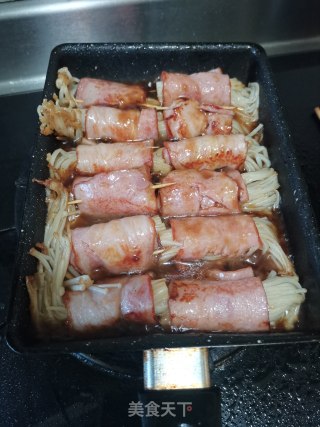 培根金针菇卷的做法步骤：12