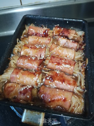 培根金针菇卷的做法步骤：14