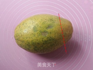 白凉粉版木瓜奶冻的做法步骤：2
