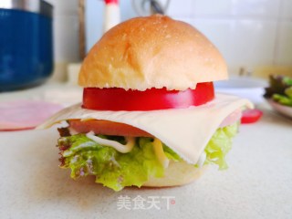 汉堡包的做法步骤：11
