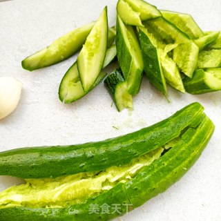 黄瓜拌精肉的做法步骤：3