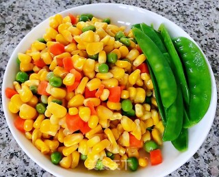 #清淡美食#时蔬炒玉米的做法步骤：1