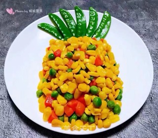#清淡美食#时蔬炒玉米的做法步骤：10