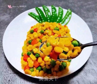 #清淡美食#时蔬炒玉米的做法步骤：12