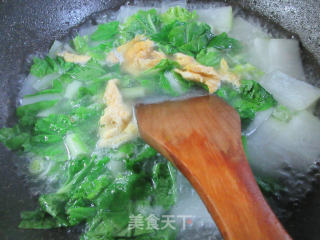 鸡蛋小白菜豆腐汤的做法步骤：6