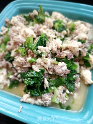 肉末笋叶小豆腐的做法步骤：12