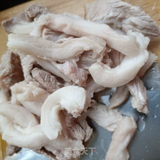 蒜苔肉酱的做法步骤：2