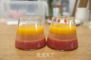 草莓芒果花茶奶冻杯的做法步骤：15