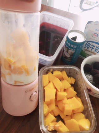 芒果奶昔水果捞的做法步骤：4