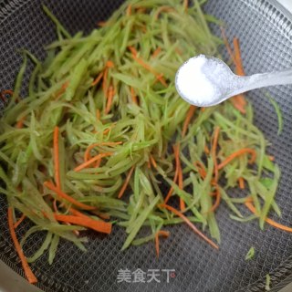 椒香莴苣丝的做法步骤：7
