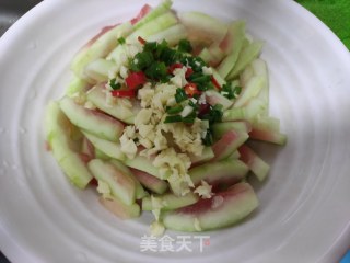 凉拌西瓜皮的做法步骤：5
