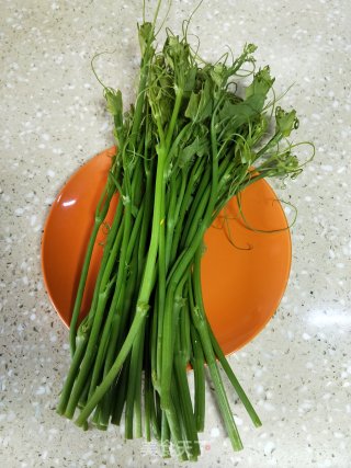 瓜苗炒豆腐的做法步骤：1