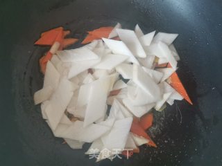 清炒山药的做法步骤：4