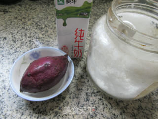 牛奶紫薯棒冰的做法步骤：1