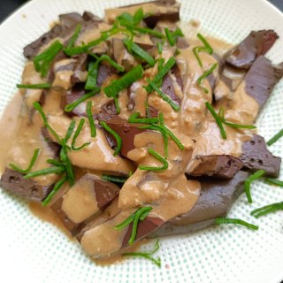 蒜香麻汁血豆腐的做法步骤：12