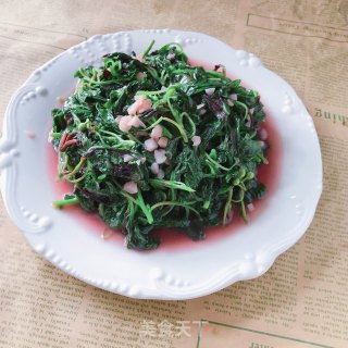 蒜蓉红苋菜的做法步骤：7