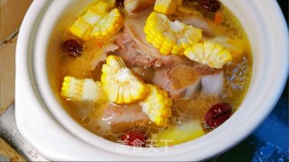 玉米大骨鸡汤的做法步骤：3