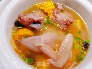 玉米大骨鸡汤的做法步骤：5
