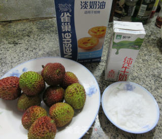荔枝冰激凌的做法步骤：1