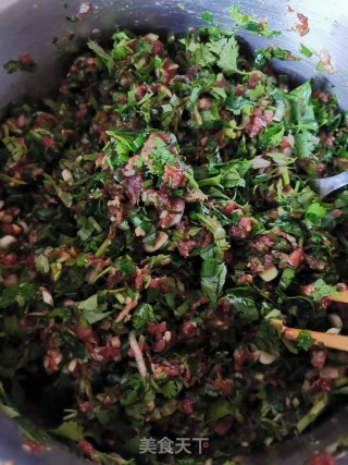 羊肉芫荽饺的做法步骤：5