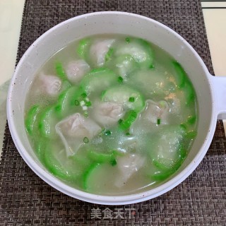 水瓜鱼皮饺汤的做法步骤：6