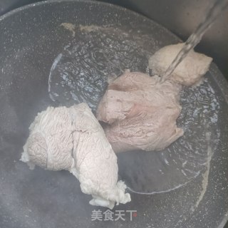 麻汁拌煮肉的做法步骤：3