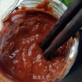 小葱鸡蛋炒对虾酱的做法步骤：4
