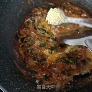 小葱鸡蛋炒对虾酱的做法步骤：8