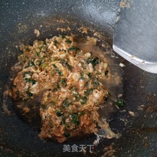 小葱鸡蛋炒对虾酱的做法步骤：9