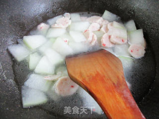 虾味球煮冬瓜的做法步骤：10