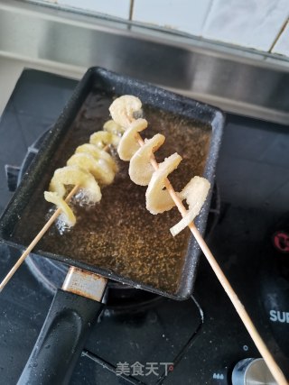 旋风薯塔 土豆串 黄金薯塔的做法步骤：15
