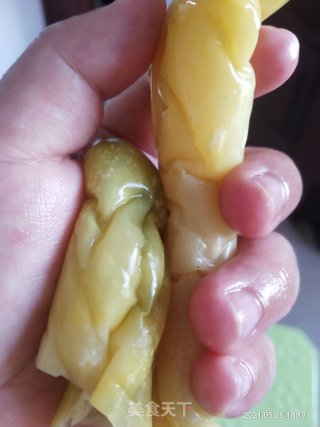 凉拌黄瓜皮的做法步骤：1
