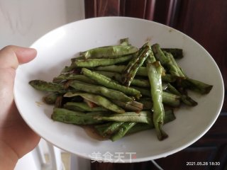清炒豆角的做法步骤：5