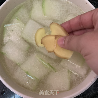 冬瓜滚车白汤的做法步骤：7