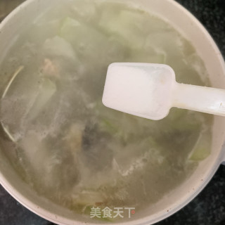 冬瓜滚车白汤的做法步骤：9