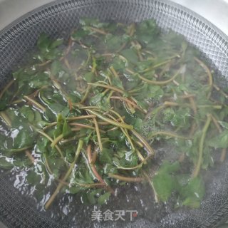 精肉拌马齿苋的做法步骤：4