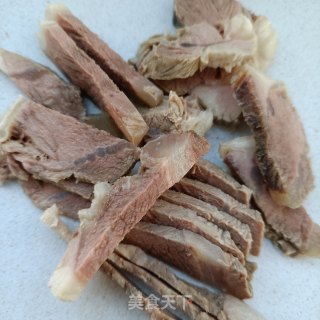 精肉拌马齿苋的做法步骤：6