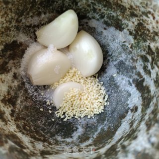 精肉拌马齿苋的做法步骤：10