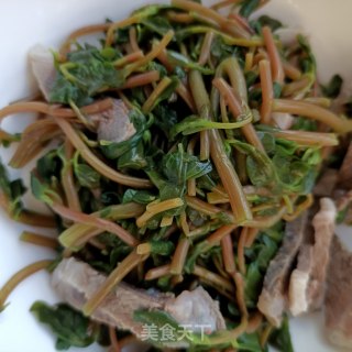 精肉拌马齿苋的做法步骤：13